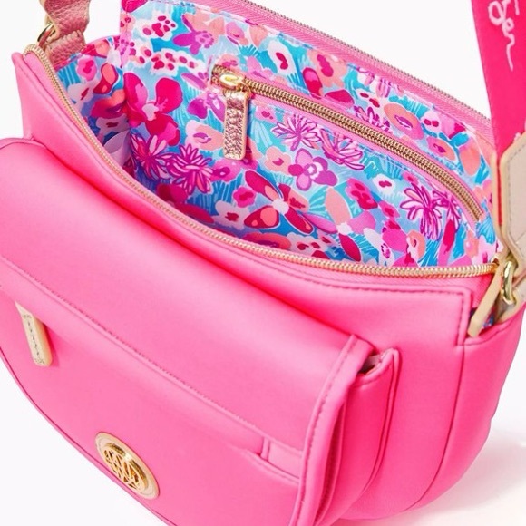 NWT Lilly Pulitzer Pink Giavanna Crossbody Bag - Picture 3 of 4